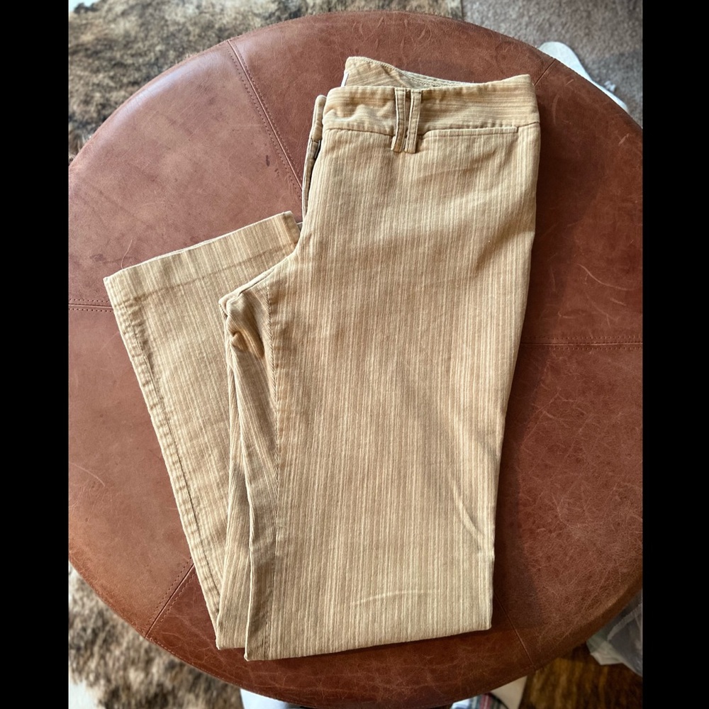 Michael Kors Straight Corduroy Camel Pants